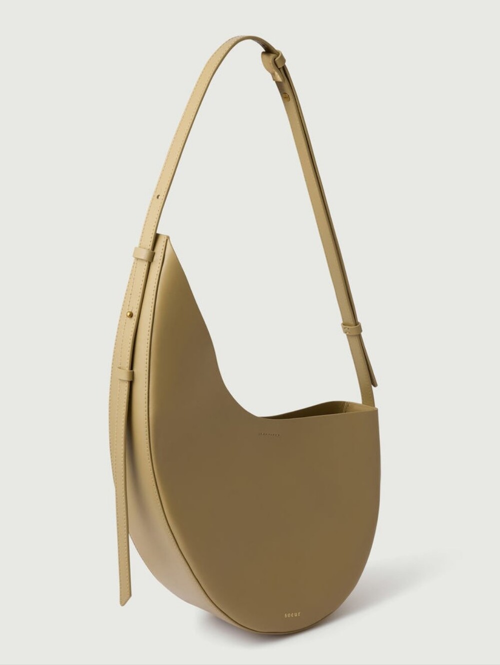 NWT SOEUR WINONA SMOOTH LEATHER BAG - BEIGE - Picture 2 of 13